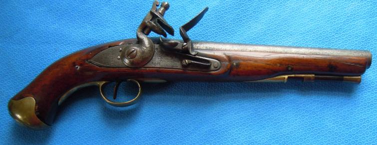 Early 19th Century Later Sea Service Pistol by Brasher