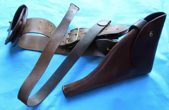 Sam Brown Holster set suitable for Webley service revolver